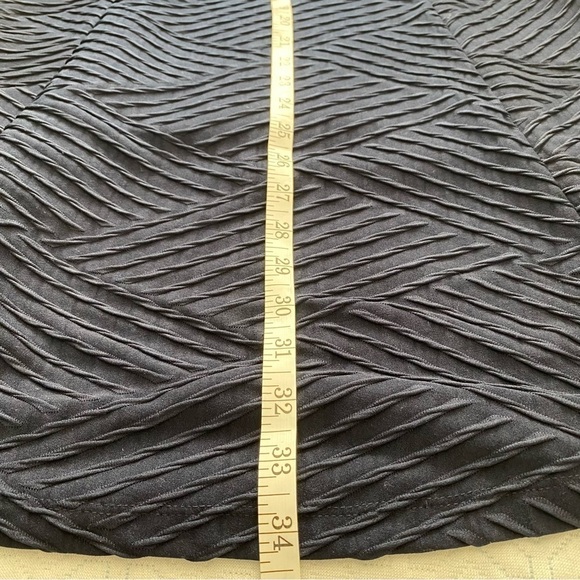 Enfocus Studio Navy Blue Strech Midi Dress Textured size 6 - Picture 12 of 12